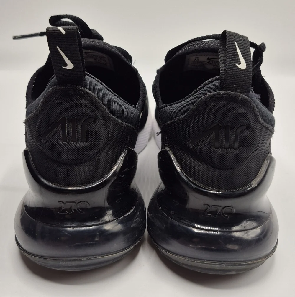 Nike Air Max 270 Triple Black Athletic Shoes